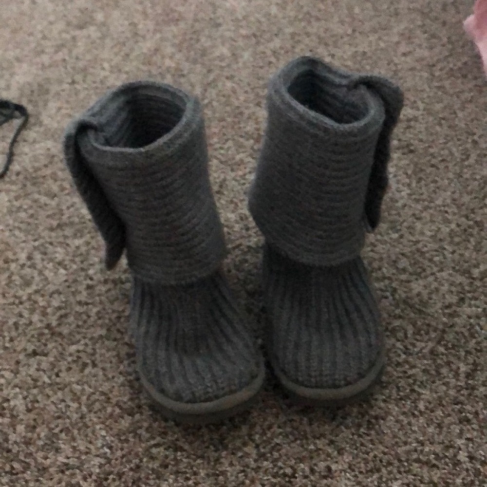 grey UGG boots